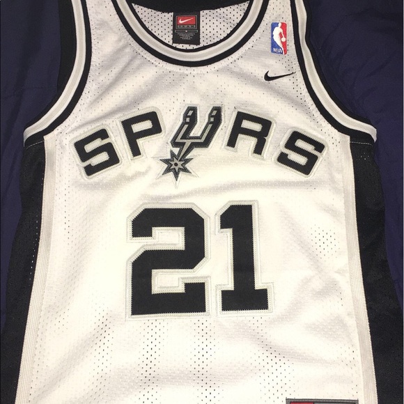 tim duncan jersey white